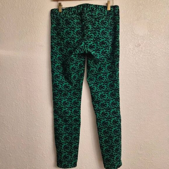 J. Crew Holiday Christmas Ribbon Bow Corduroy Pants: Unique Fun Statement Piece - Picture 4 of 5